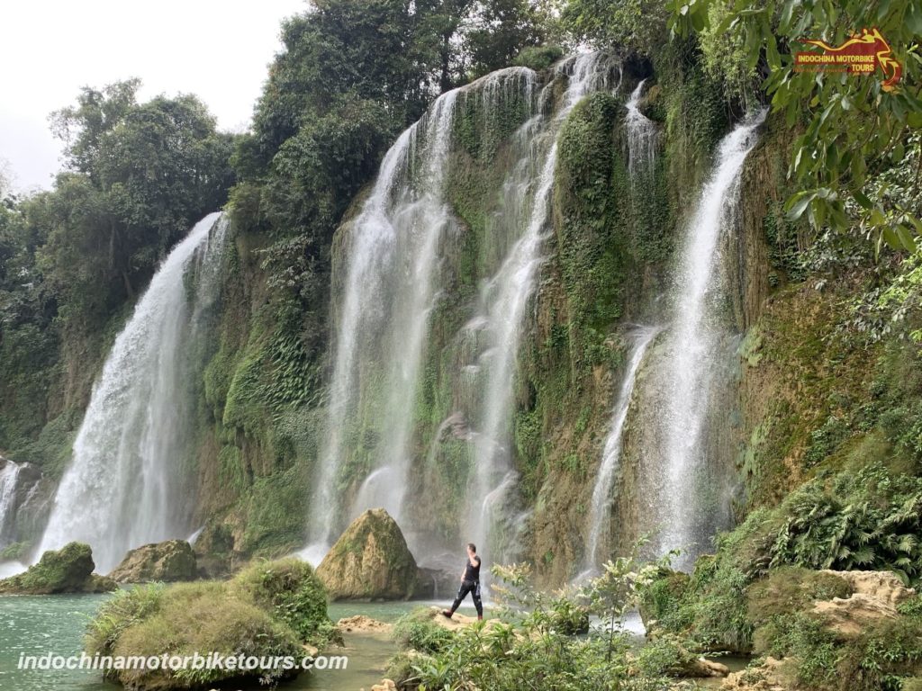 ban gioc waterfall motorcycle tour 1 Top Vietnam Motorcycle Routes from North to South for Adventurous Riders