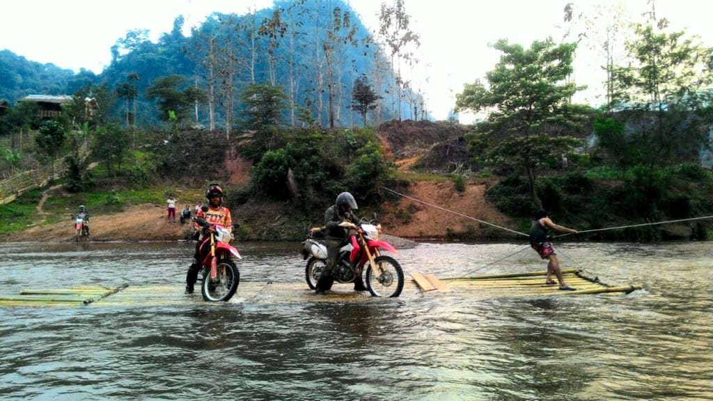 Crossing some rivers along the way to Phonsavanh