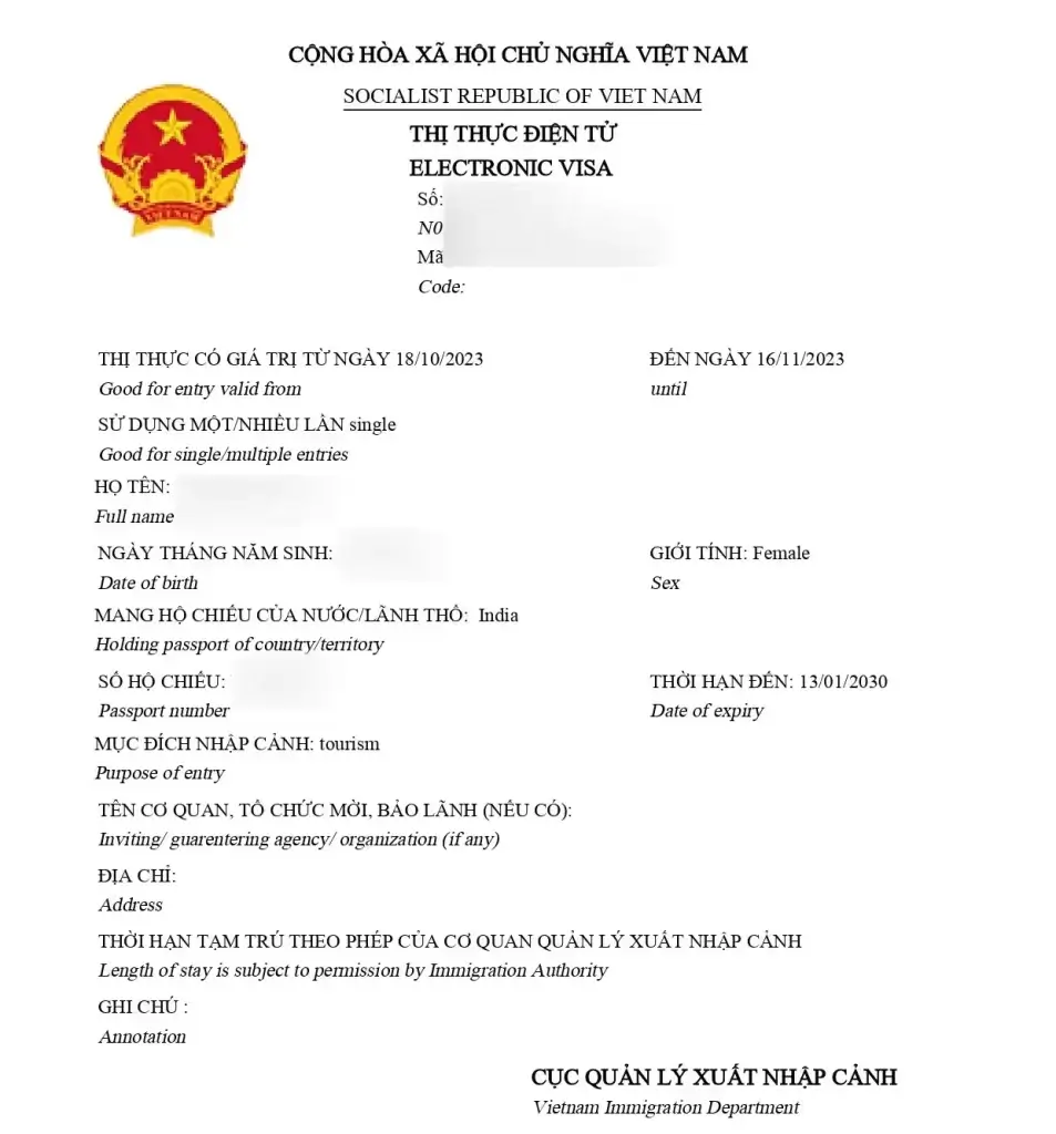 How Can I Apply for a Vietnam E-Visa Online? A Step-by-Step Guide Vietnam Visa Sample How Can I Apply for a Vietnam E-Visa Online? A Step-by-Step Guide